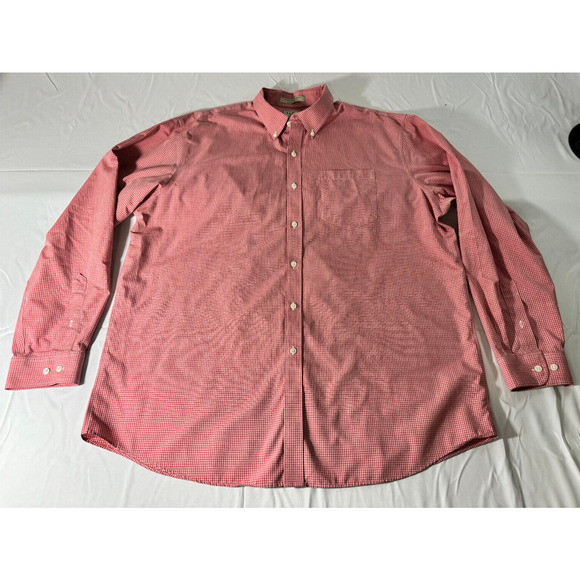 L.L. Bean Other - LL Bean Men's Long Sleeve Red Check Button-Down Shirt - Size XL Reg